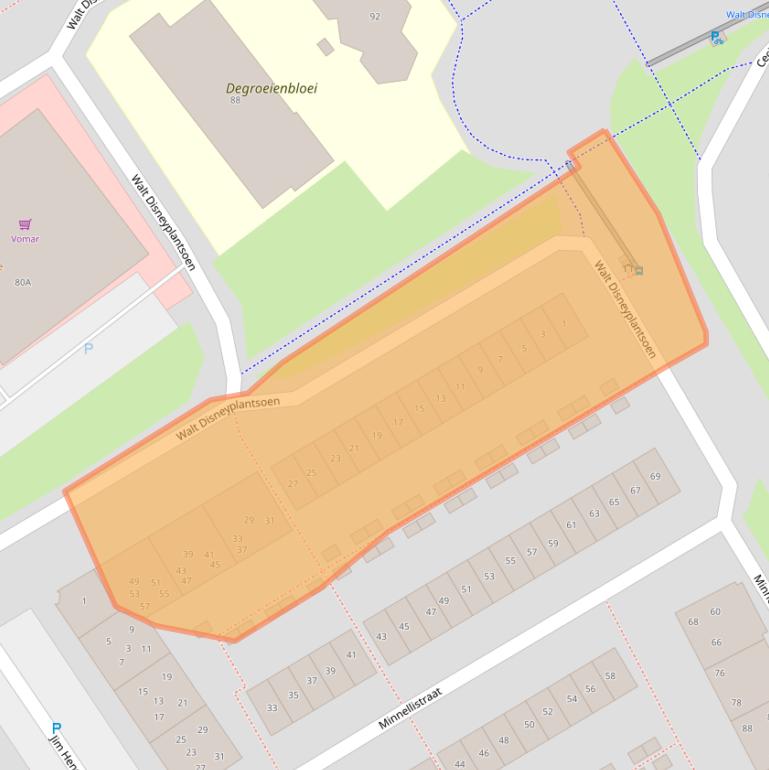 Kaart van postcodegebied 1325SV.