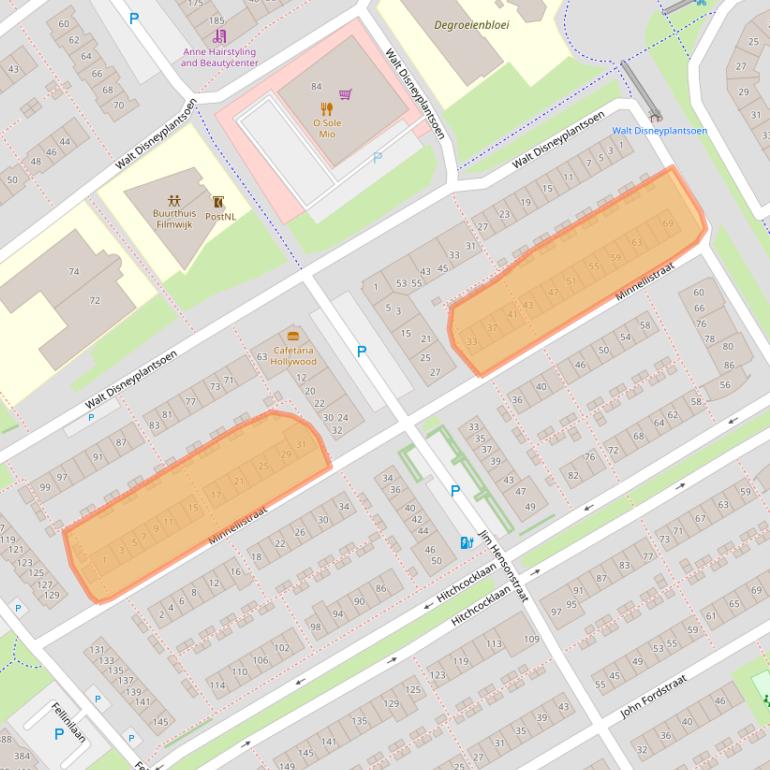 Kaart van postcodegebied 1325SZ.