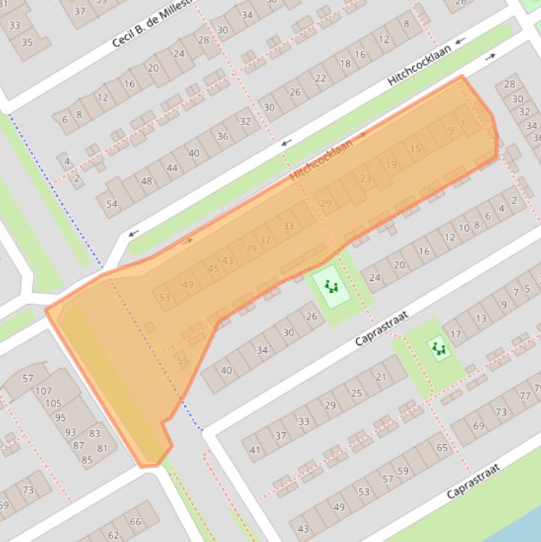 Kaart van postcodegebied 1325TB.