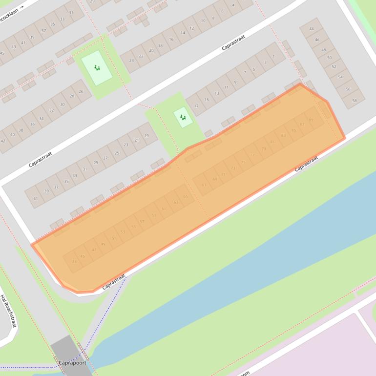 Kaart van postcodegebied 1325TL.