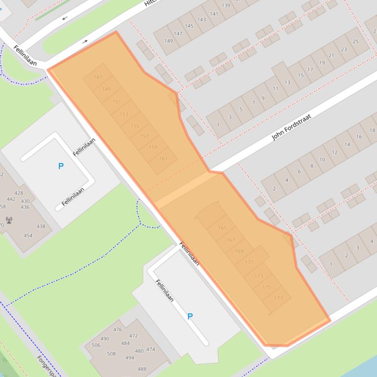 Kaart van postcodegebied 1325TW.