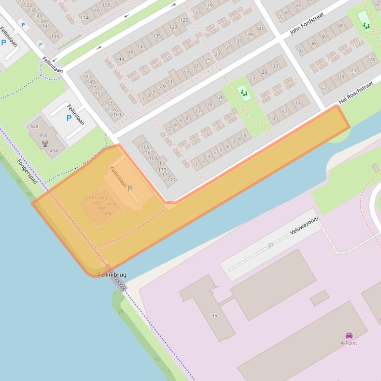 Kaart van postcodegebied 1325VB.