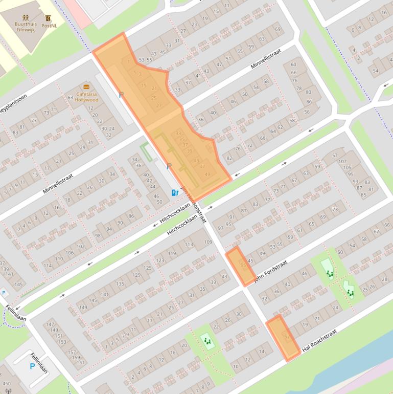 Kaart van postcodegebied 1325VC.