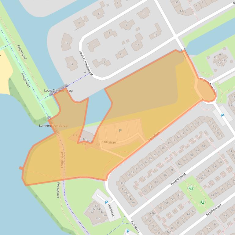 Kaart van postcodegebied 1325VP.