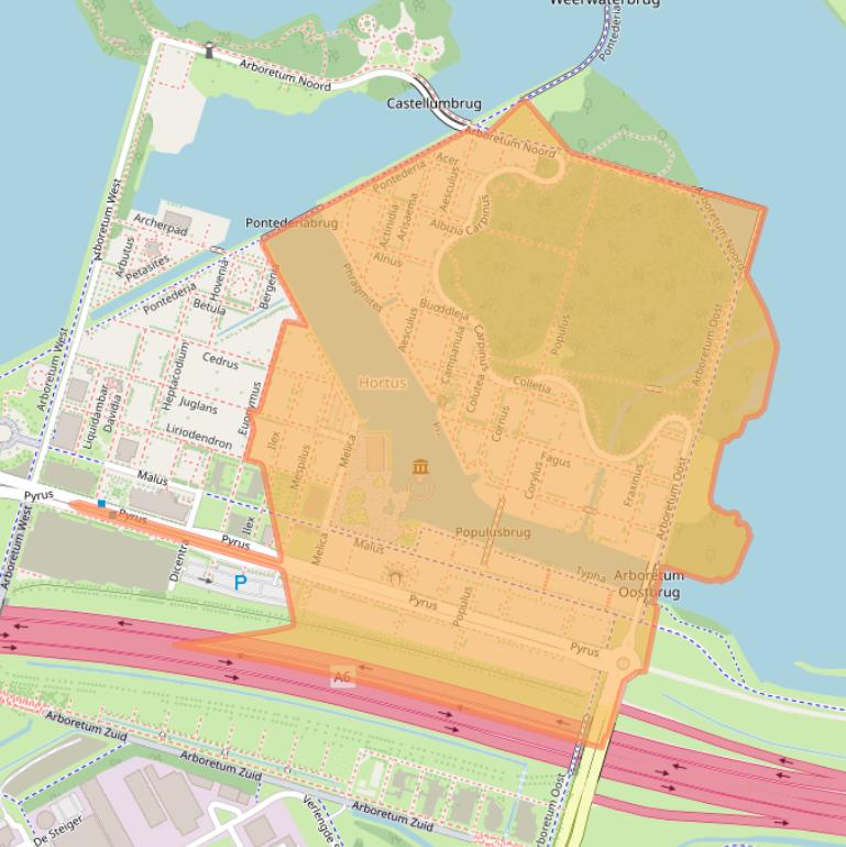 Kaart van postcodegebied 1325WZ.