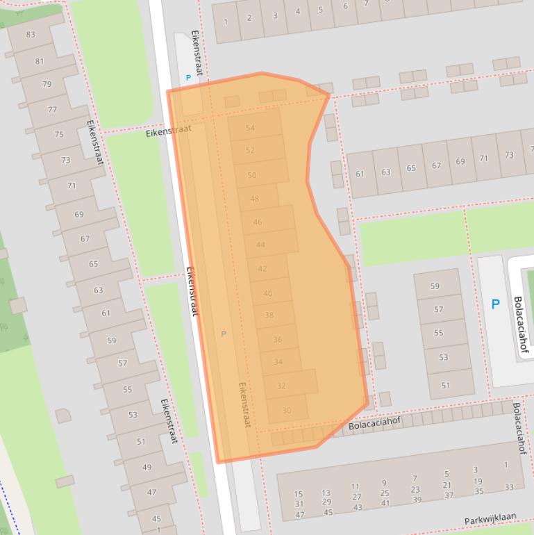 Kaart van postcodegebied 1326AK.