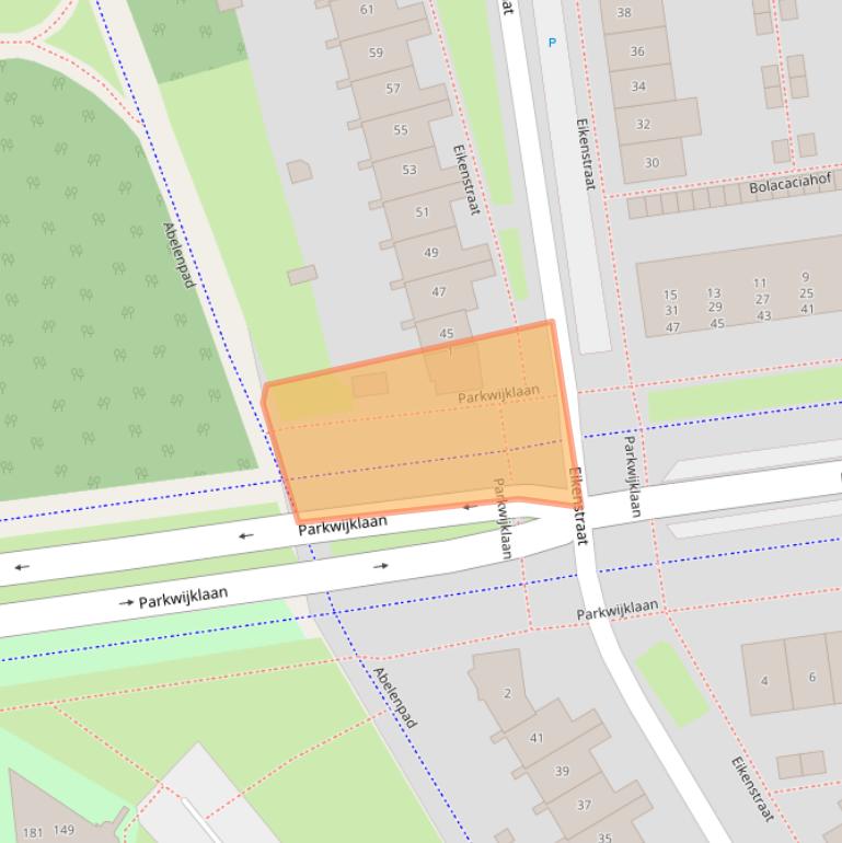 Kaart van postcodegebied 1326AR.