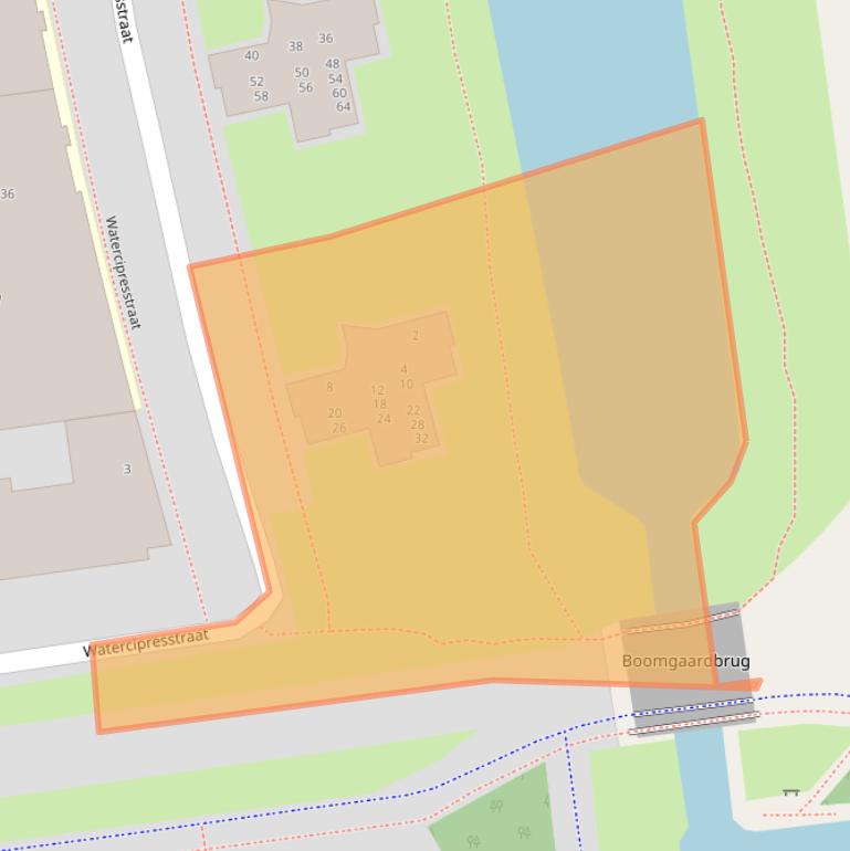 Kaart van postcodegebied 1326CD.