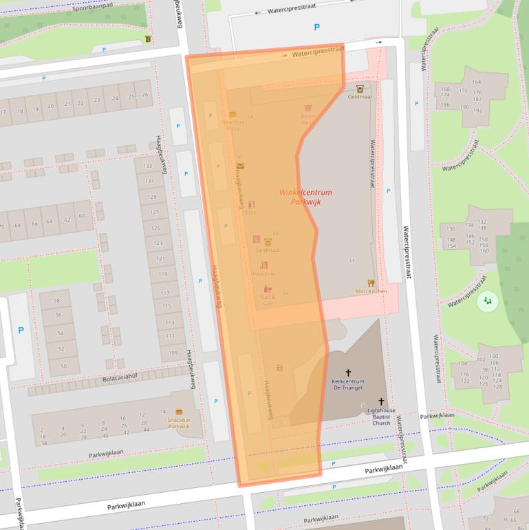 Kaart van postcodegebied 1326CP.