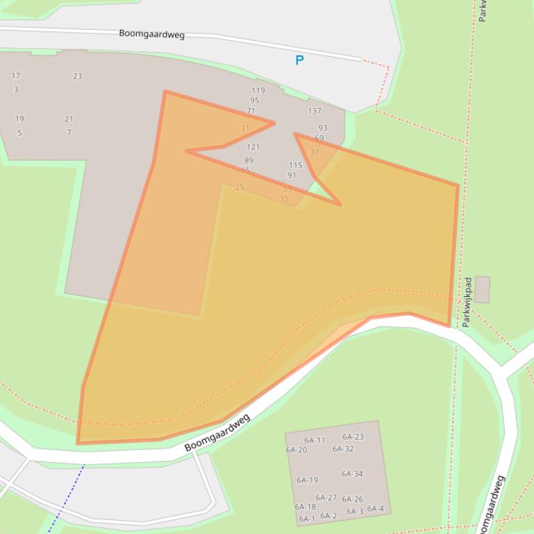 Kaart van postcodegebied 1326CT.