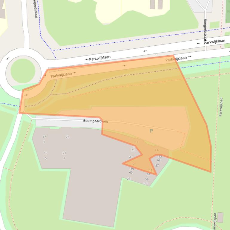 Kaart van postcodegebied 1326CW.