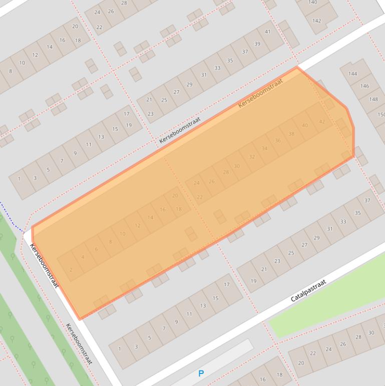 Kaart van postcodegebied 1326DJ.