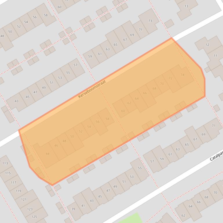 Kaart van postcodegebied 1326DK.