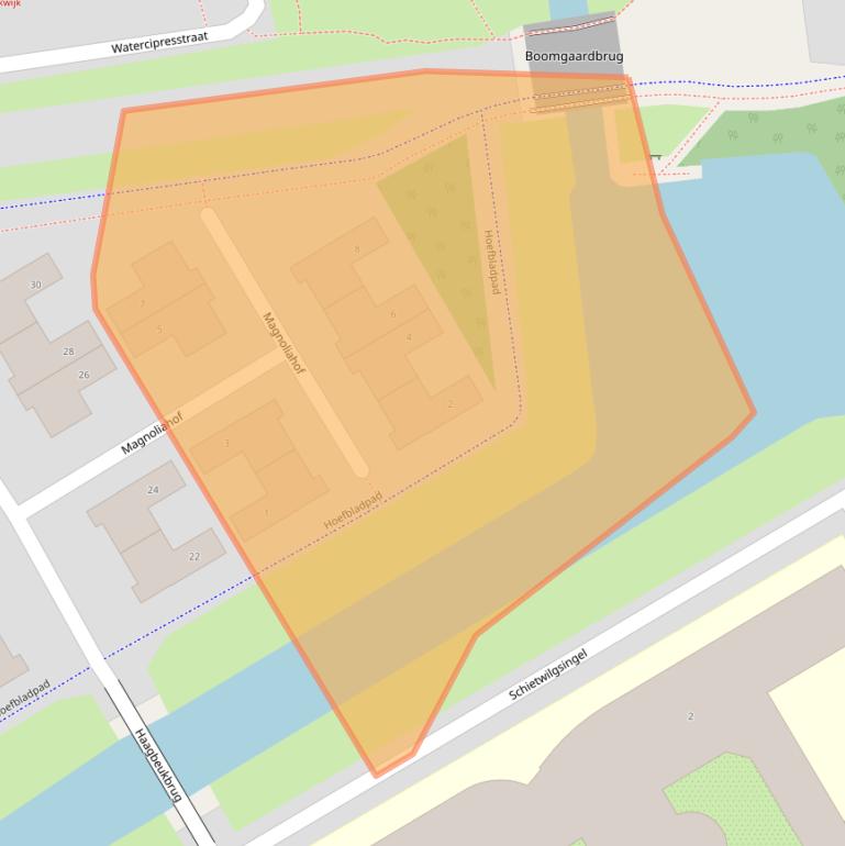 Kaart van postcodegebied 1326EL.