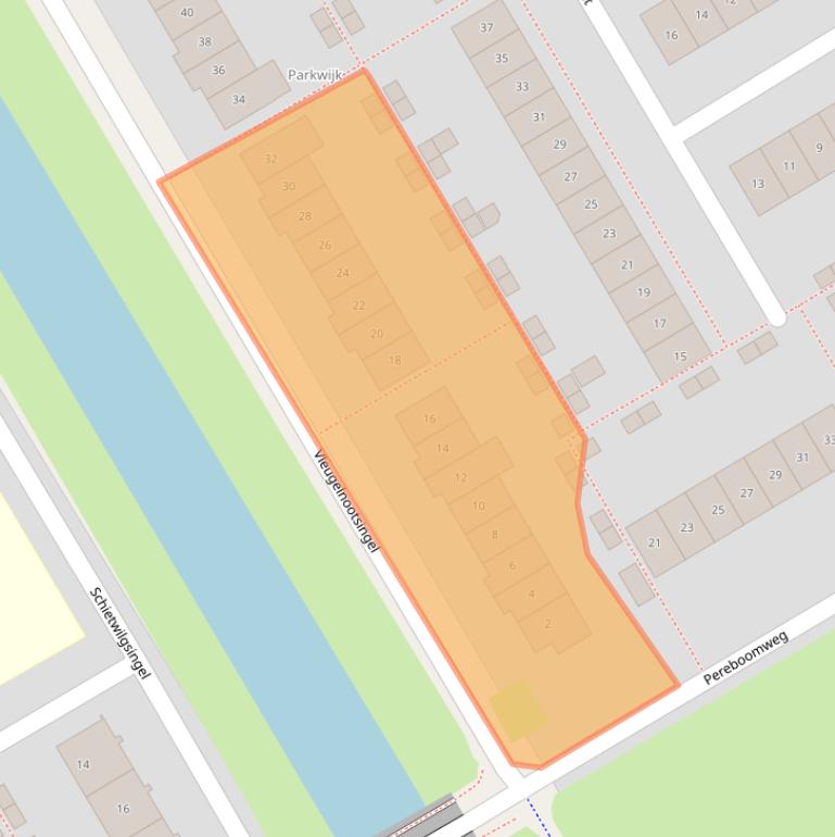 Kaart van postcodegebied 1326EP.