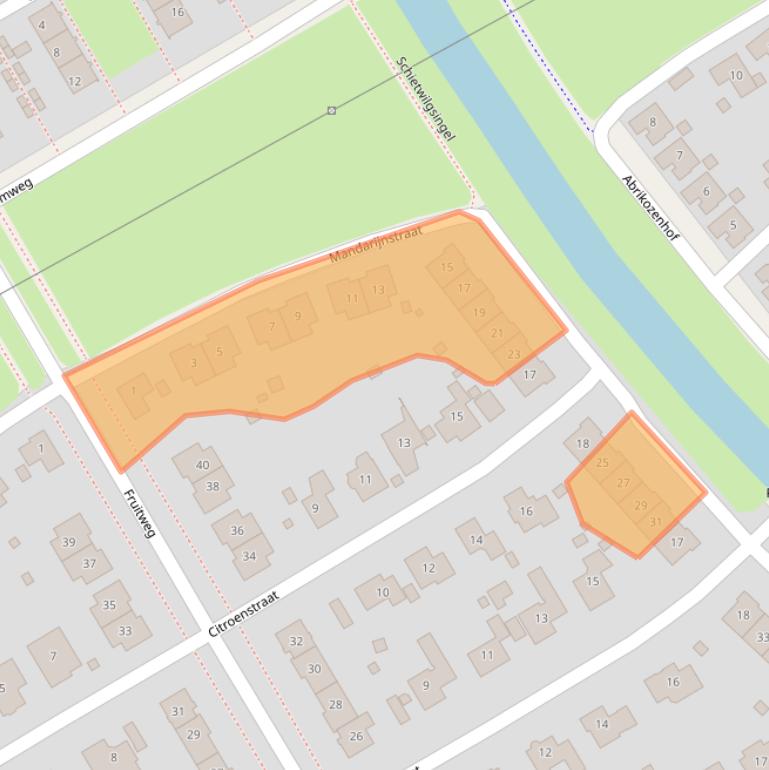 Kaart van postcodegebied 1326GD.