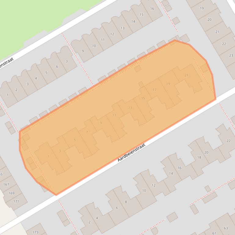 Kaart van postcodegebied 1326HJ.