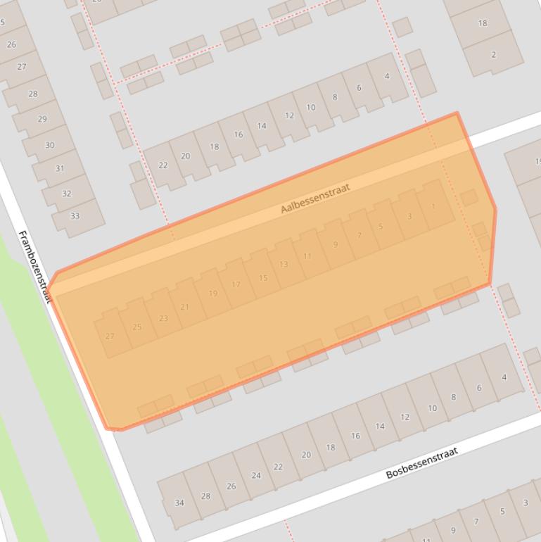 Kaart van postcodegebied 1326HS.