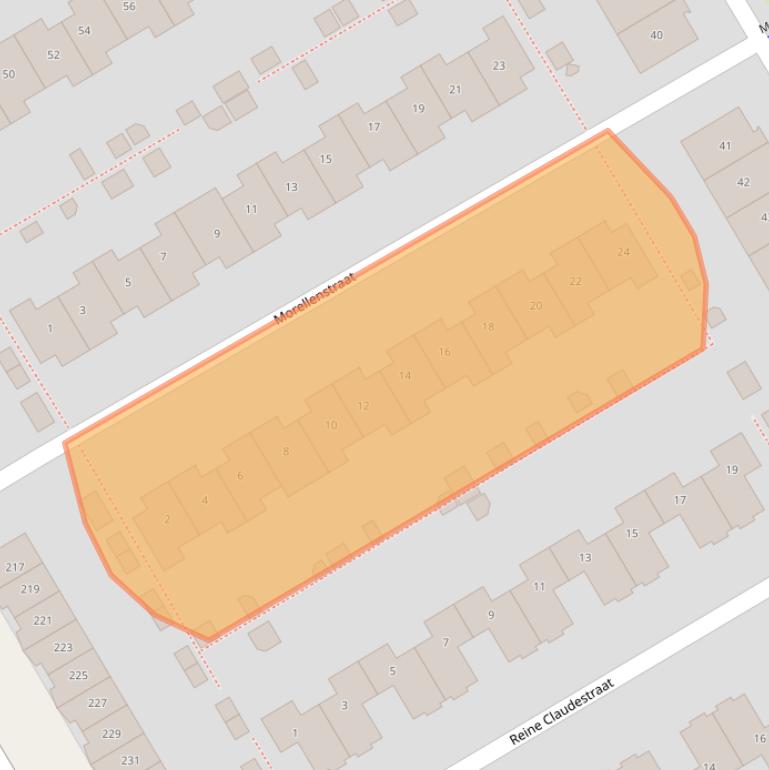 Kaart van postcodegebied 1326HX.