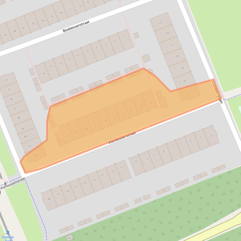 Kaart van postcodegebied 1326JH.