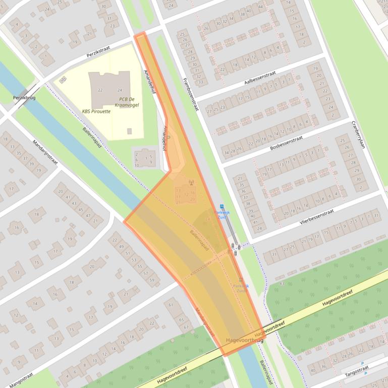 Kaart van postcodegebied 1326JL.