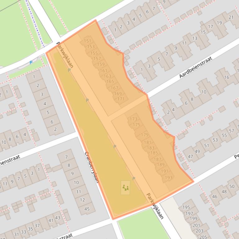 Kaart van postcodegebied 1326JS.