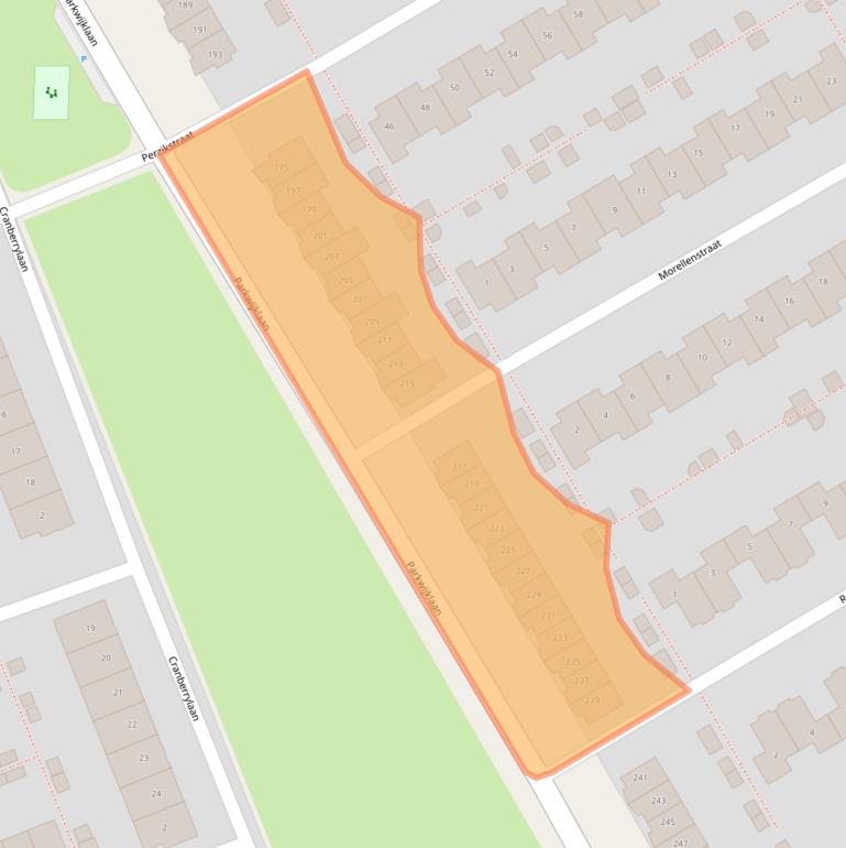 Kaart van postcodegebied 1326JT.