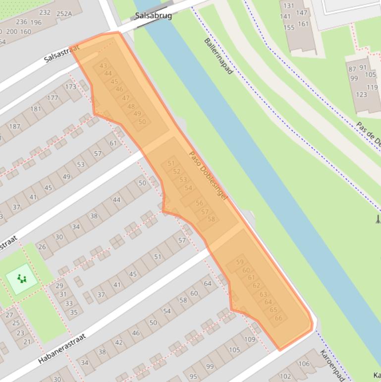 Kaart van postcodegebied 1326LS.