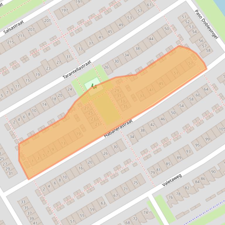 Kaart van postcodegebied 1326MA.