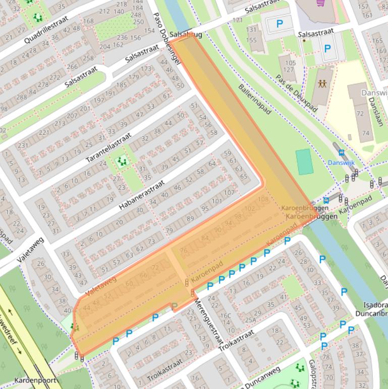 Kaart van postcodegebied 1326MD.