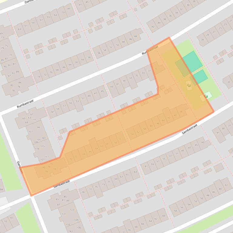 Kaart van postcodegebied 1326NR.