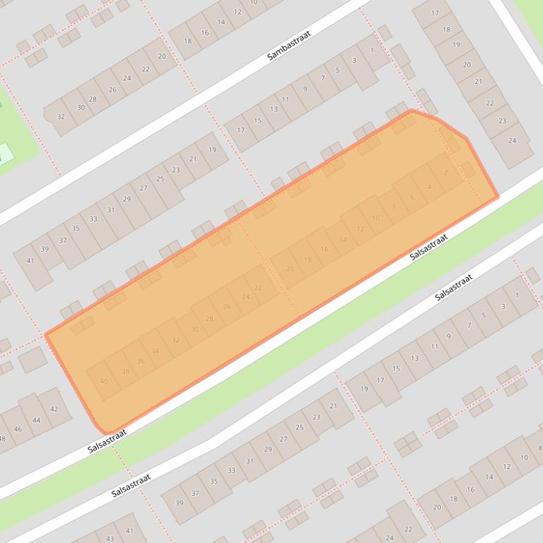 Kaart van postcodegebied 1326NX.