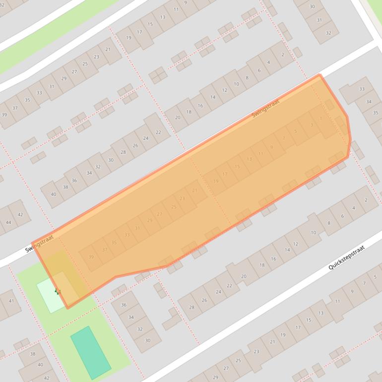 Kaart van postcodegebied 1326PP.