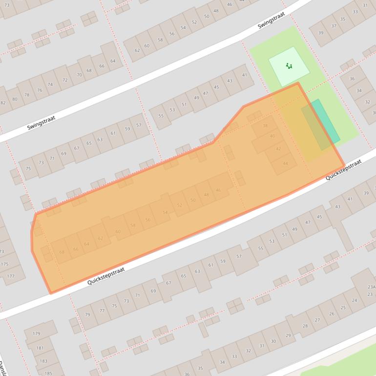 Kaart van postcodegebied 1326PT.