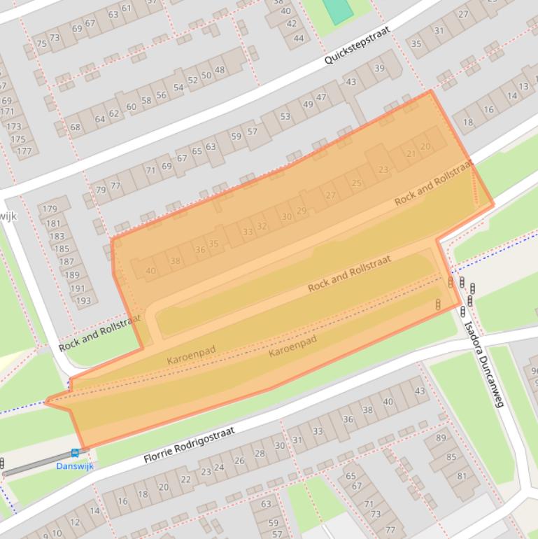 Kaart van postcodegebied 1326PZ.