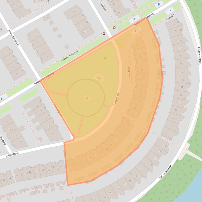 Kaart van postcodegebied 1326RR.