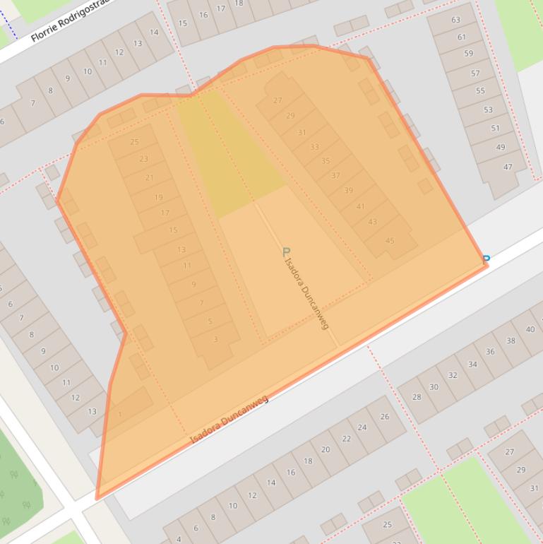 Kaart van postcodegebied 1326SL.