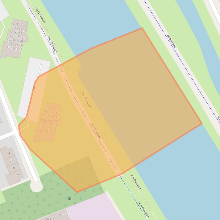 Kaart van postcodegebied 1326TR.