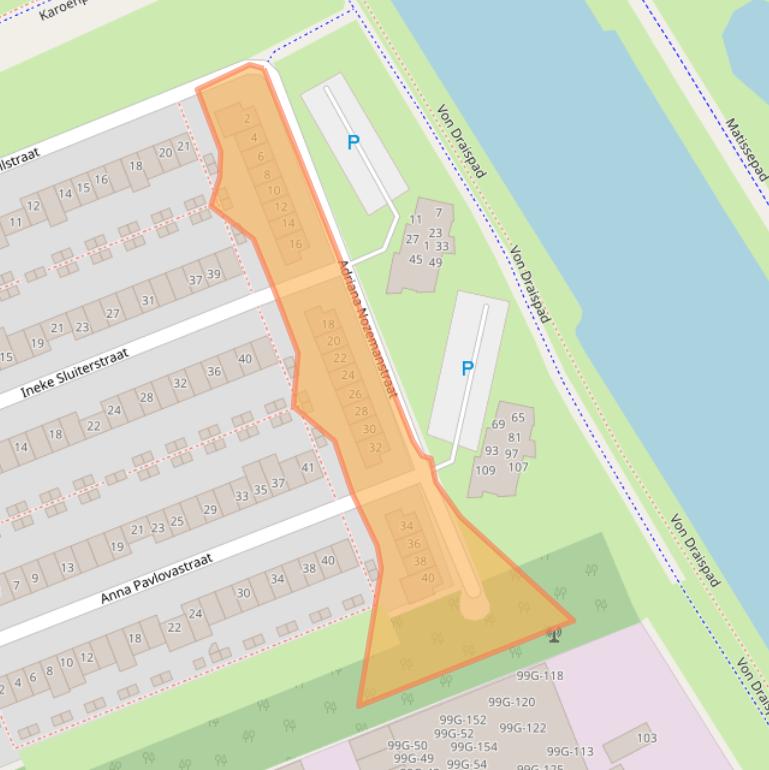 Kaart van postcodegebied 1326TS.