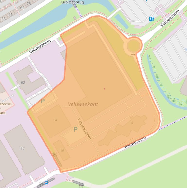 Kaart van postcodegebied 1327AG.