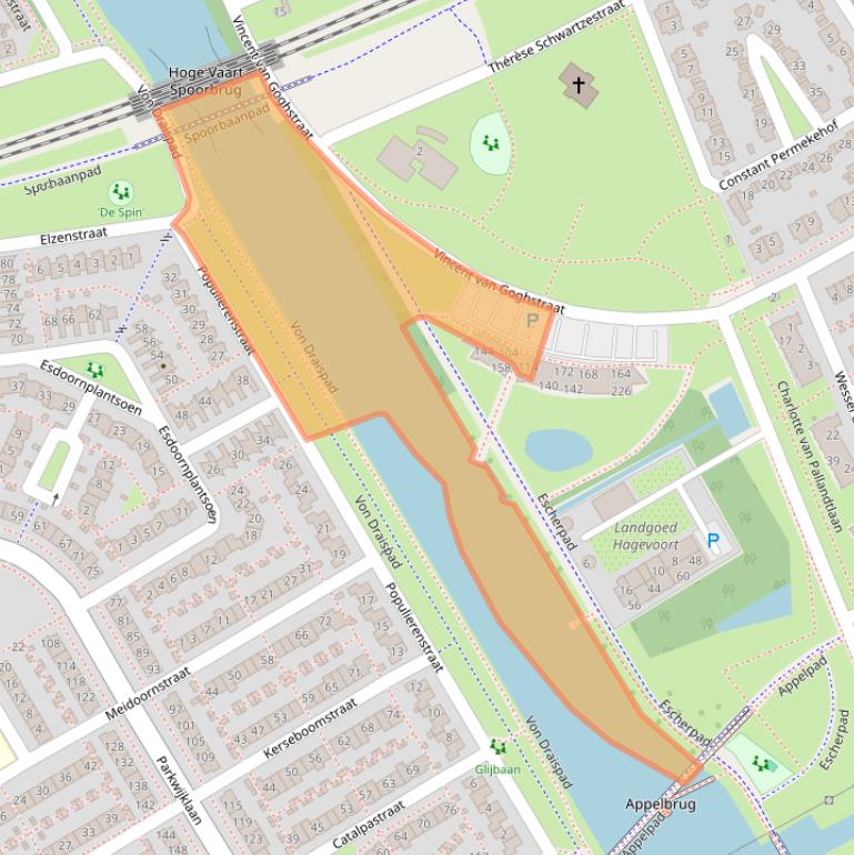 Kaart van postcodegebied 1328AA.