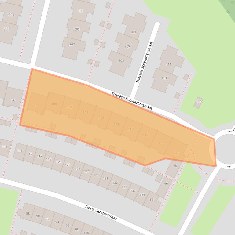 Kaart van postcodegebied 1328CH.