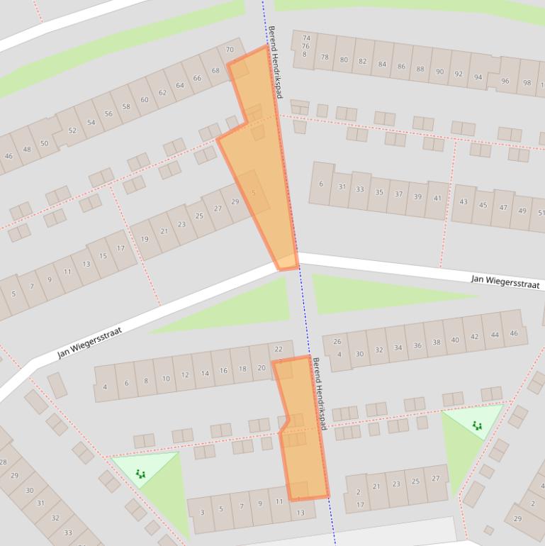 Kaart van postcodegebied 1328EN.