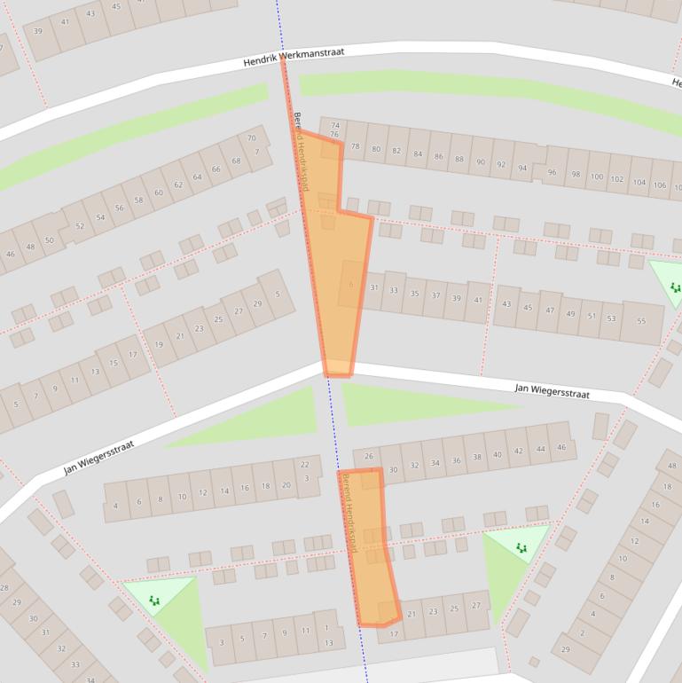 Kaart van postcodegebied 1328EP.