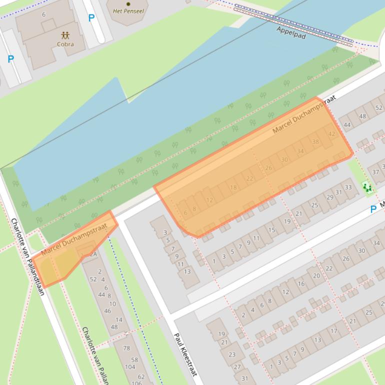 Kaart van postcodegebied 1328JA.