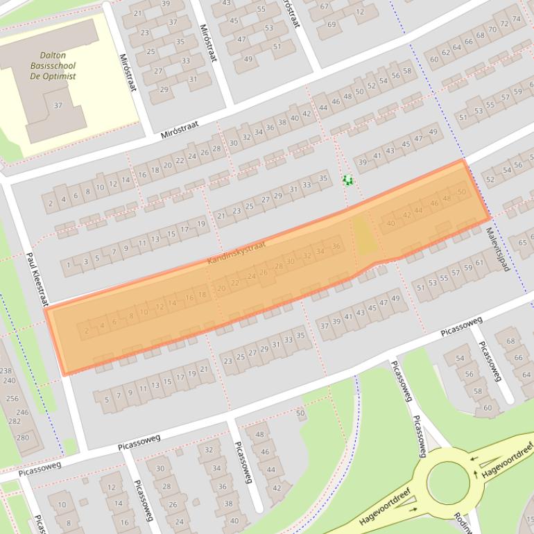 Kaart van postcodegebied 1328KG.