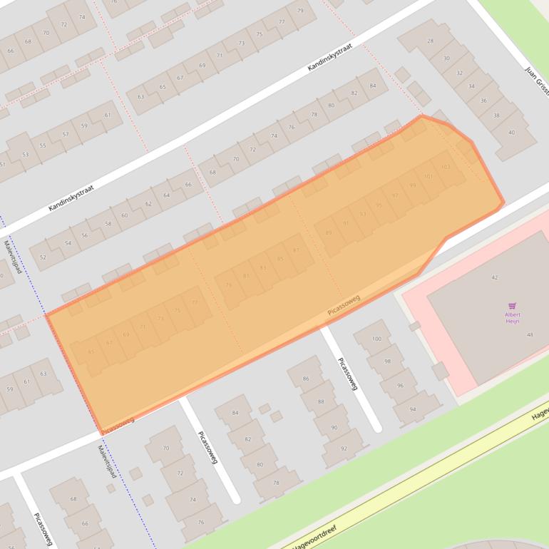 Kaart van postcodegebied 1328KL.