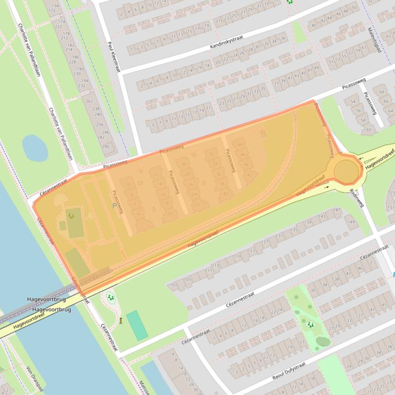 Kaart van postcodegebied 1328KN.