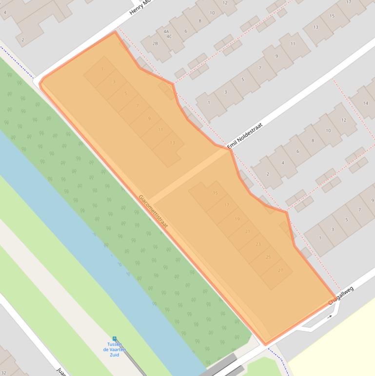 Kaart van postcodegebied 1328LK.