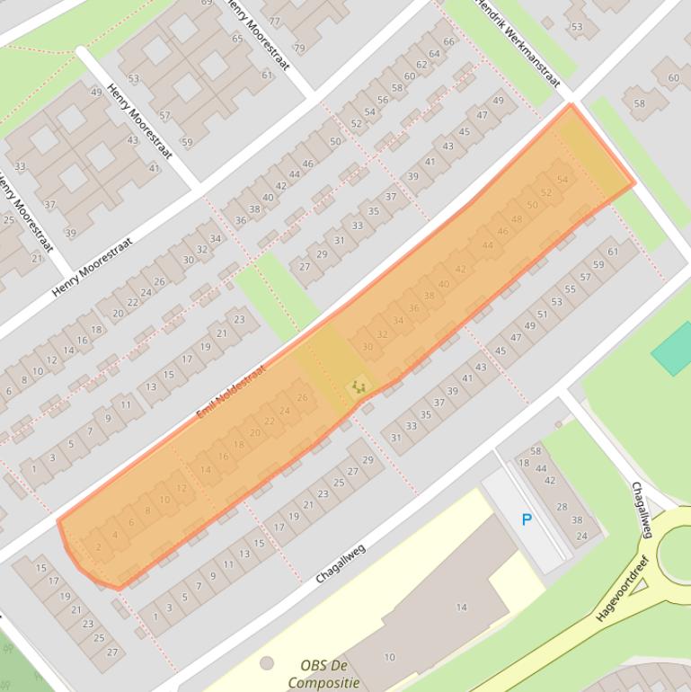 Kaart van postcodegebied 1328LN.